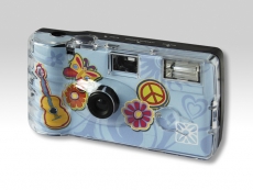 Single-Use Kamera 400 ASA 27 Flash Flower Power