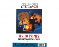 Clearfile High Clarity PP Sleeves 2 x 8x10 (25 sheets) 380025B / CF38B