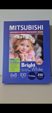 Mitsubishi RC Inkjet Photo Paper 6x8/15,2x20,3 cm Glossy 250 gsm (100 sheets)