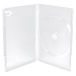 Media Range DVD Case for 1 disc, 14mm, machine packing grade, frosted/transparent (50-pack) BOX25-M