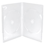 Media Range DVD Case for 2 discs, 14mm, machine packing grade, frosted/transparent (50-pack) BOX26-M