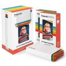 Polaroid Hi-Print 2x3 Everything Box Pocket Photo Printer White 6152 (Printer + Paper Double Pack - 40 Sheets)