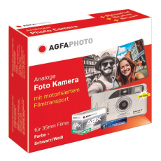 Agfa Analoges 35mm Kamera set (inkl. APX400-36 Film, Tasche und Batterie)  Nr. 603020