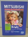 Mitsubishi RC Inkjet Photo Paper 5x7/12,7x17,8cm Glossy 250 gsm (100 sheets)